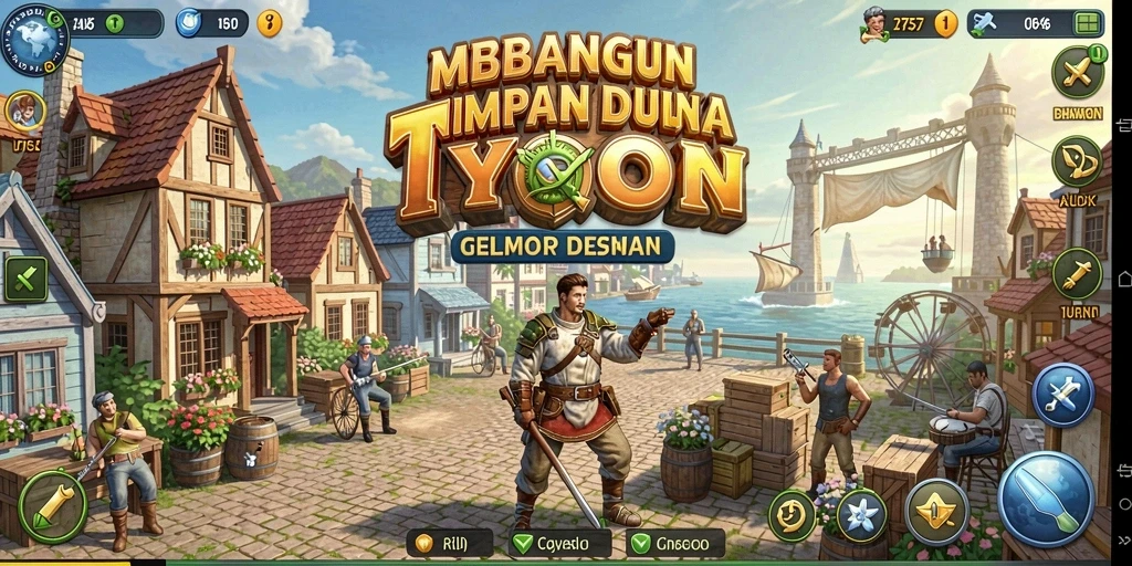 Tangkapan layar utama 2757 menunjukkan gameplay Tycoon yang interaktif.