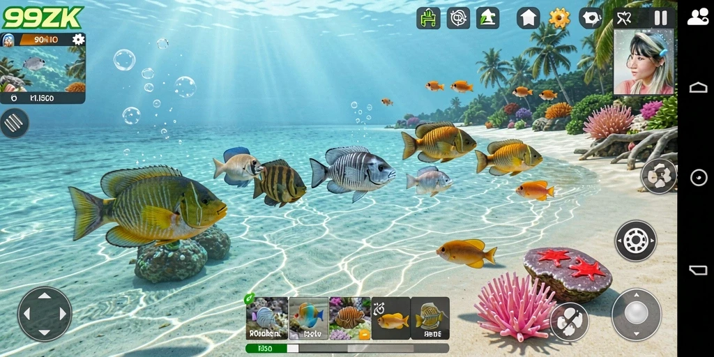 Tampilan gameplay seru Tembak Ikan di 99ZK.
