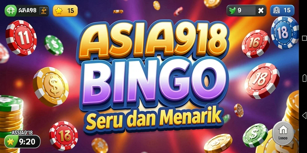 Tampilan seru gameplay Bingo dalam ASIA918.