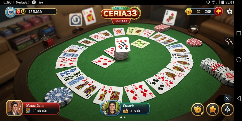 Tampilan gameplay Gaple yang mengasyikkan dan penuh strategi.