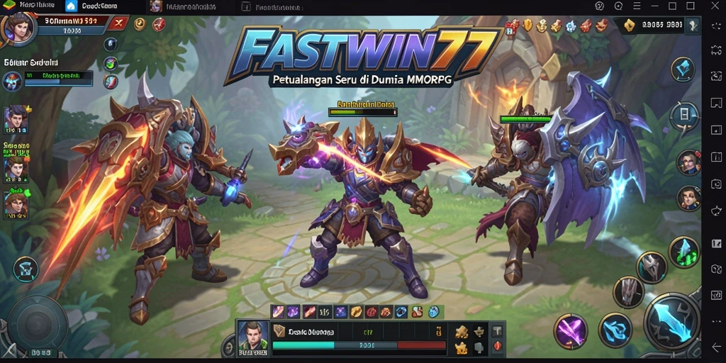 Tampilan epic dari pertempuran di dunia FASTWIN77.
