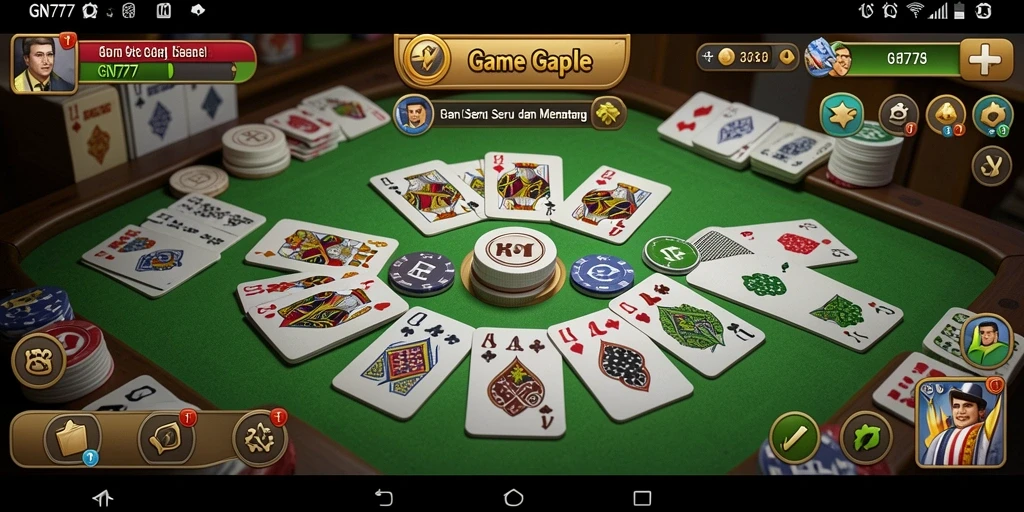 Gameplay seru Gaple di GN777 yang memikat pemain.