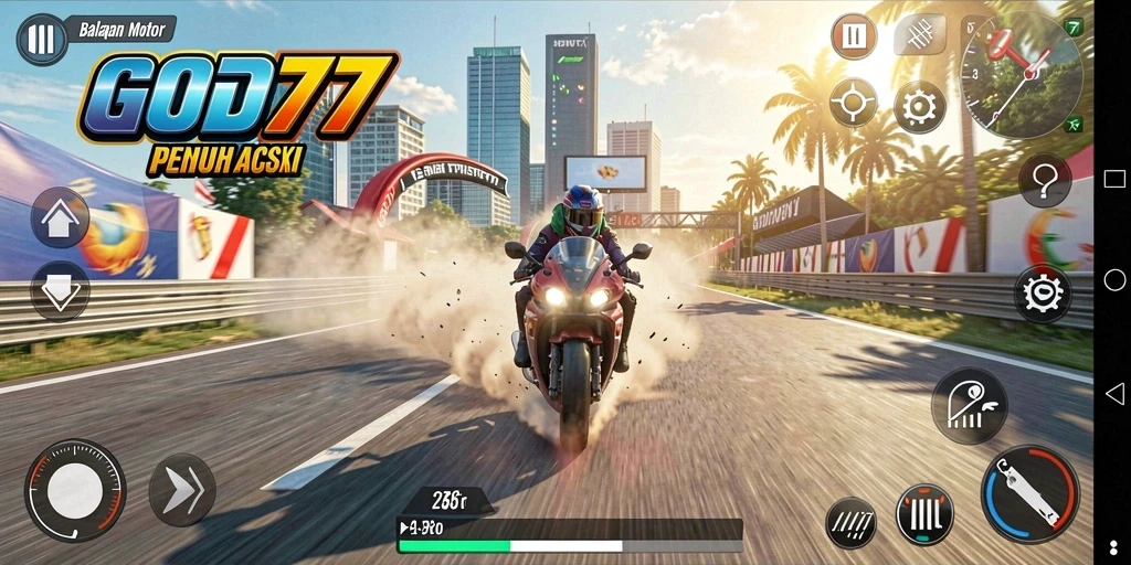 Tampilan gameplay GOD77 yang penuh aksi dan menarik.
