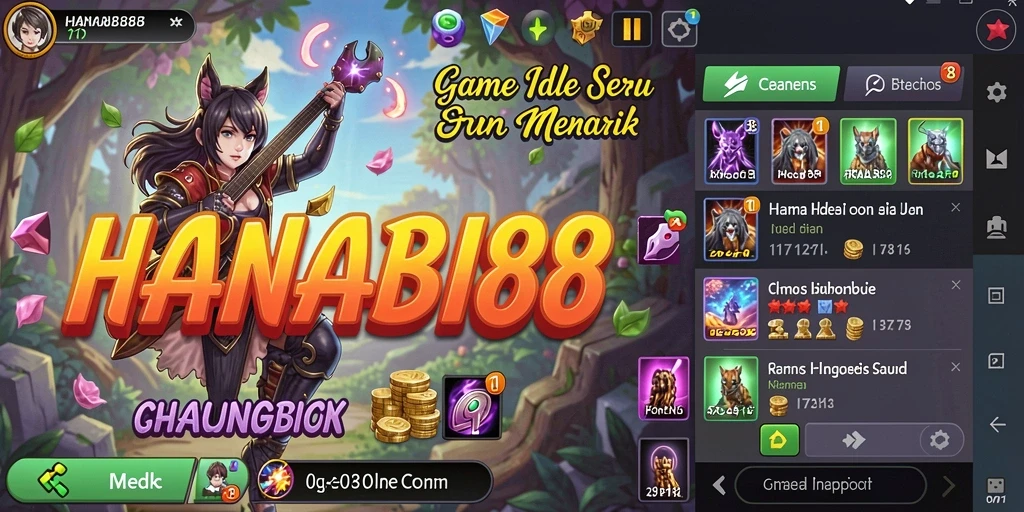 Tampilan gameplay Idle yang menarik dan menyenangkan