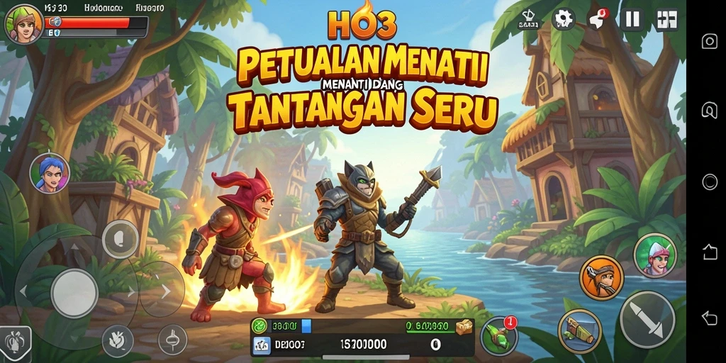 Tampilan gameplay seru dari HO3 yang menampilkan berbagai petualangan menantang.