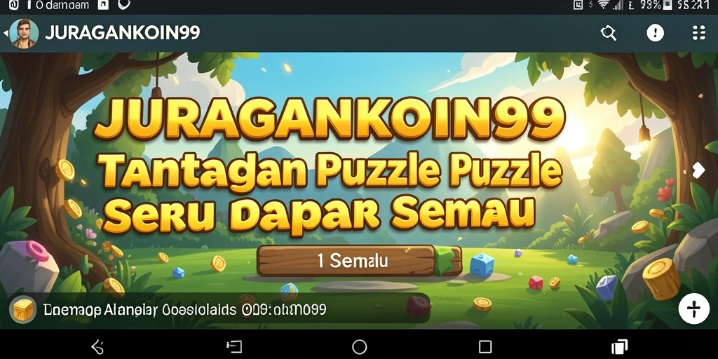 Tampilan gameplay seru di JURAGANKOIN99 dengan berbagai teka-teki.