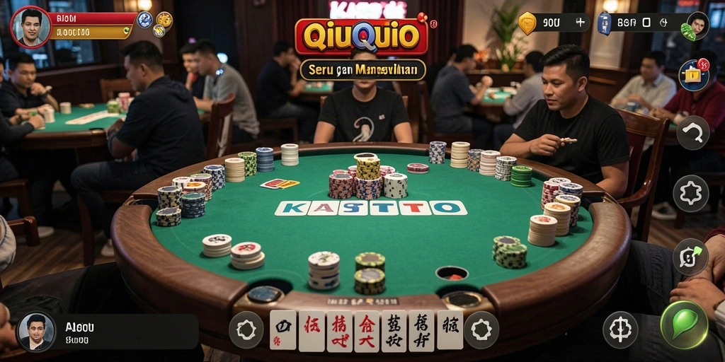 Screenshot KASTOTO menampilkan gameplay QiuQiu yang menarik.