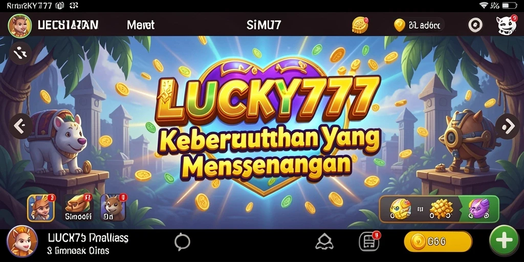 Tampilan game Simulation LUCKY777 yang penuh warna dan menarik.