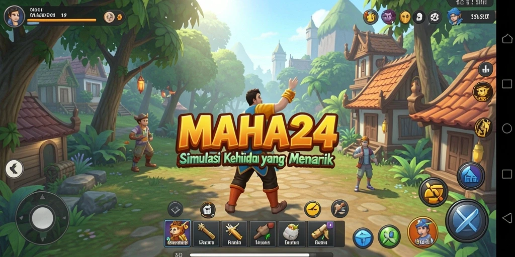 Tampilkan aksi menarik dalam gameplay simulasi MAHA24.