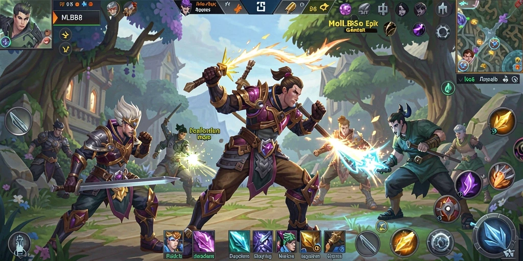 Tampilan gameplay MLBB8 dalam pertarungan yang penuh aksi.