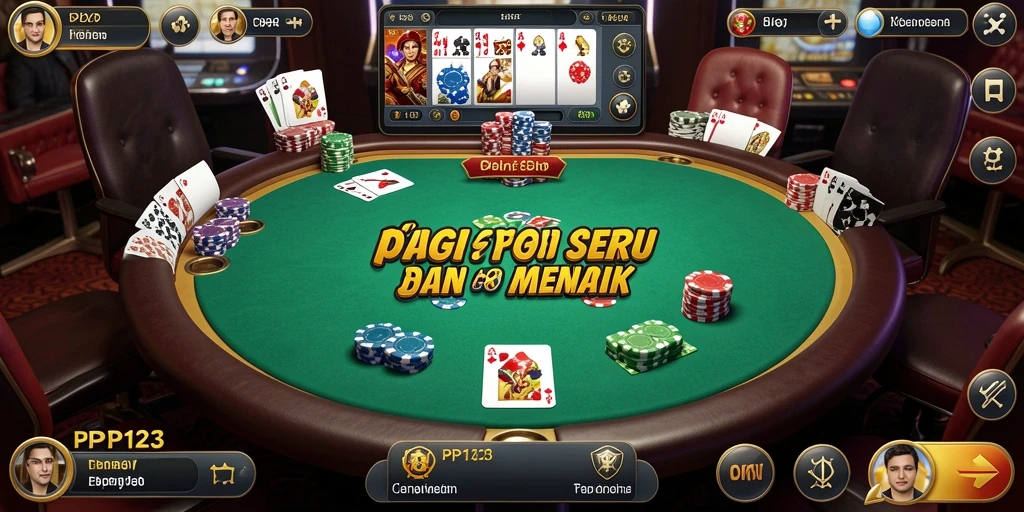 Tampilan gameplay Poker yang menarik di PP123.