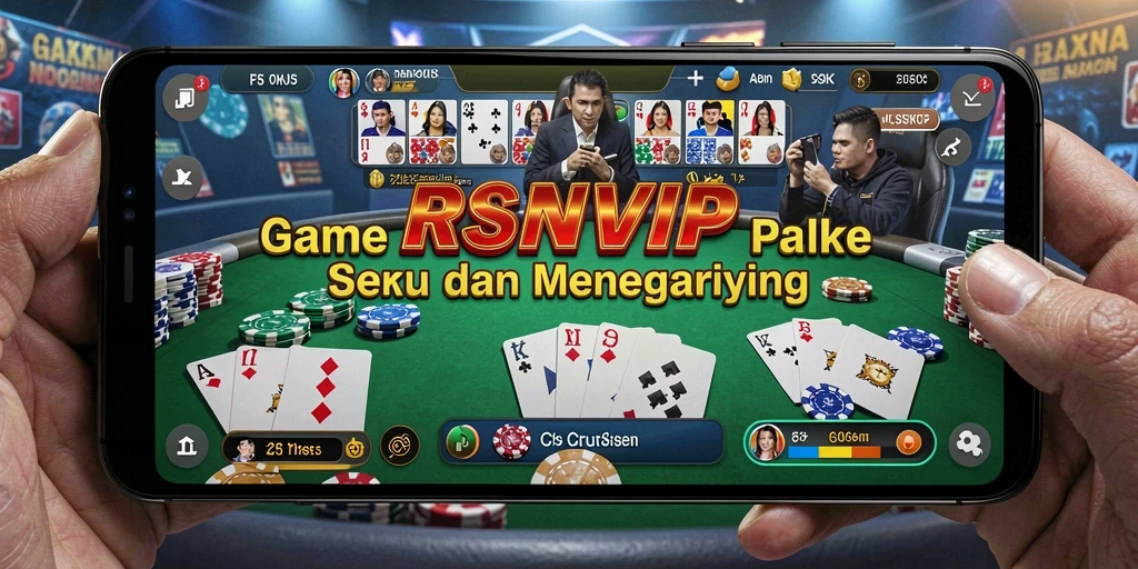 Tampilan gameplay mendebarkan permainan Poker di RSNVIP.