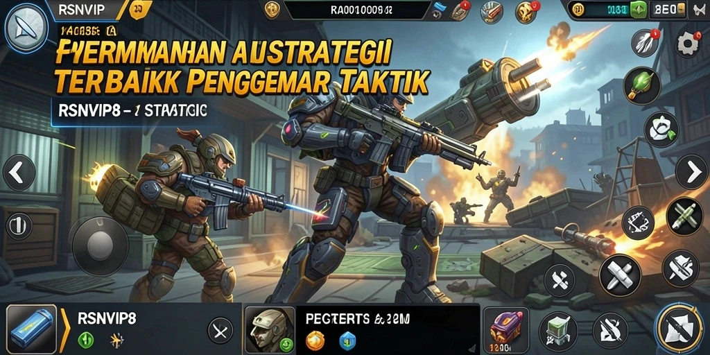 Tampilan gameplay RSNVIP8 menunjukkan pertempuran strategis yang mendebarkan.