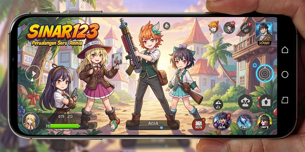 Tangkapan layar SINAR123 menampilkan pertarungan mendebarkan dalam dunia anime.