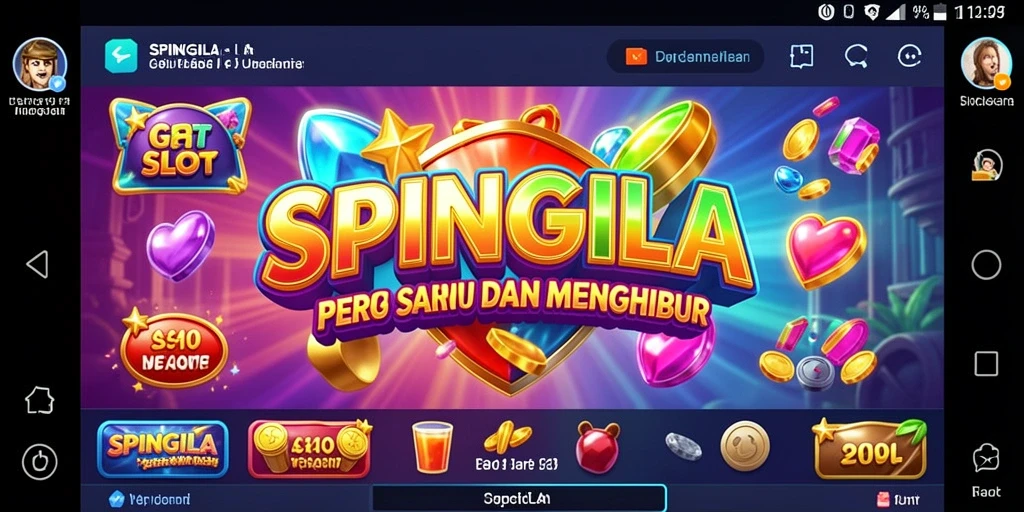 Tampilan permainan Slot SPINGILA yang mengasyikkan.