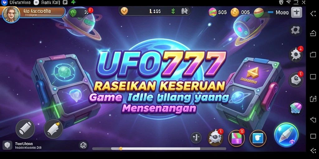 Tampilan screenshot gameplay UFO777 yang menunjukkan petualangan Idle yang seru.