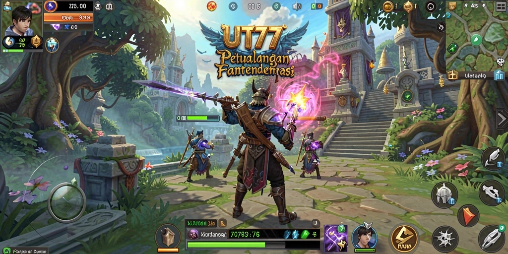 Tampilan gameplay ARPG yang mendebarkan dan penuh aksi.